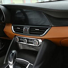 wroadavee Inner Console Air Conditioner Button Frame Cover Trim for Alfa Romeo Giulia 2017-2019