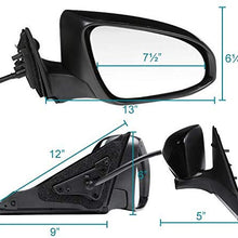 For Toyota Camry Power Heated 5 Pin Passenger Right Fold View Side Mirror