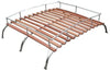 M-VDub 3 Bows Stainless Steel Roof Rack with Dark Wood Compatible with Type 2 Bus 1950-1979 All Years