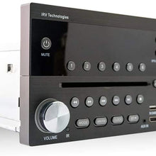 iRV Technology IRV31 Am/FM/CD/DVD Rv Radio Stereo 2 Zones Wallmount Receiver 2.1 Channels Surround, 5"