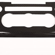 Carbon Fiber Style Console Air Conditioner Button Frame Cover Trim for Land Rover Range Rover Sport 2014-2017