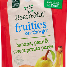 (12 Pack) Beech-Nut Fruities Stage 2, Banana Pear & Sweet Potato Baby Food, 3.5 oz Pouch