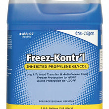 Nu-calgon 1 gal. Blue Propylene Glycol, Temp. Range -60° to 230°F 4188-07