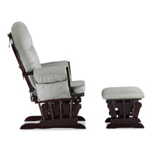 Baby Relax Huntington Glider Rocker and Ottoman, Gray and Espresso