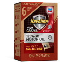 Havoline SMART CHANGE® High Mileage SB Motor Oil 5W-30, 6qt