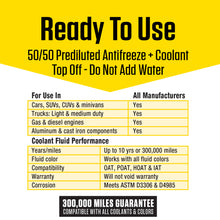 Prestone All Vehicles - 10yr/300k mi - Antifreeze+Coolant (1 Gal - Ready to Use)