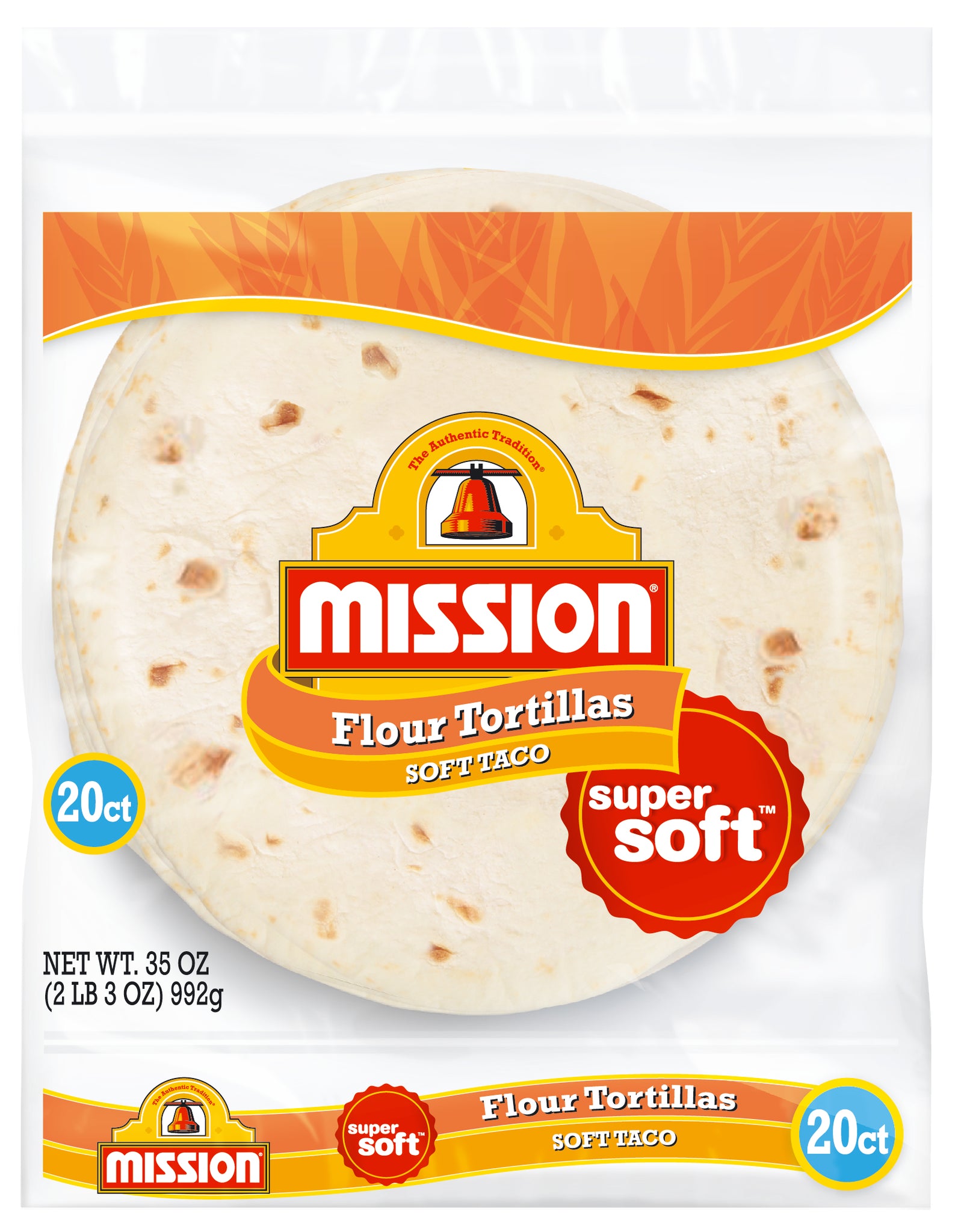 Mission Soft Taco Flour Tortillas, 20 Count