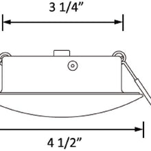 Facon 4.5Inch LED RV Puck Light Full Aluminum Recessed Mount Down Light 12V Interior Light for RV Motor-Homes Camper Caravan Trailer Boat (4000K Cool White Light)