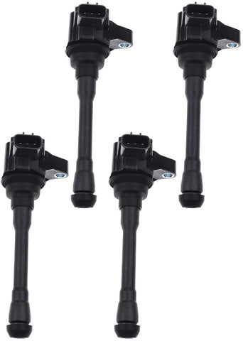 A-Premium Engine Ignition Coil Compatible with Nissan NV2500 NV3500 2017-2019 Titan Titan XD 2016-2019 V8 5.6L Rear 4 Cylinders