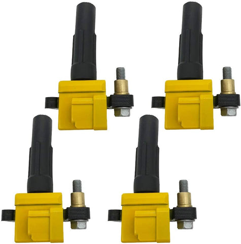 Germban UF480 Ignition Coil Set of 4pcs Fits for 2002-2003 Subaru Impreza WRX 2.0L H4 C1401 5C1398 22433-AA421