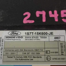 REUSED PARTS Chassis ECM Multifunction Base of Right Hand A Pillar Fits 01-07 Focus 15430