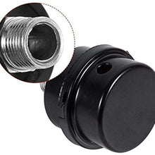 YuXuan Pavilion Replace 1/2" Thread Connector Air Compressor Muffler Filter Silencer 20mm Black Metal Intake Filter Silencer(2Pcs)