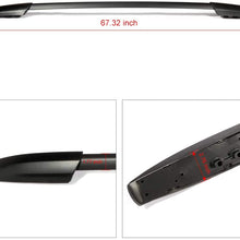 ANGLEWIDE Roof Rack Side Rails Aluminum Cargo Rack Fit For 2008-2013 For Toyota Highlander Sport Utility 4-door Rooftop Cross Bars Top Rail Carries Luggage Carrier - Max Load 150LBS,Black