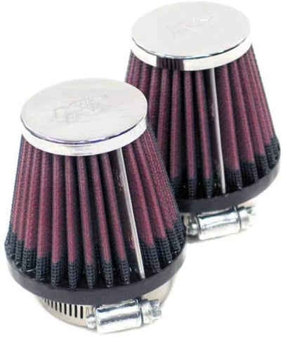 K&N Universal Clamp-On Air Filter: High Performance, Premium, Replacement Engine Filter: Flange Diameter: 1.6875 In, Filter Height: 2.75 In, Flange Length: 0.625 In, Shape: Round Tapered, RC-1072