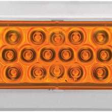 GG Grand General 76522 Red/Red LED Strobe Light (Oval Pearl Grommet and Pigtail)
