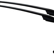 OMAC Roof Racks Carrier | Cargo Racks Rail Aluminium Black Set 2 Pcs | Top Roof Side Rails Bars Luggage Port Rack Bar | for Ford Escape 2013-2019
