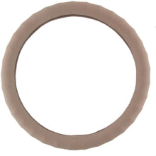 Motor Trend 100% Odorless Car Steering Wheel Cover - Comfort Cushion Grip, Tan Beige Small Size (13.5 to 14.5 Inch)