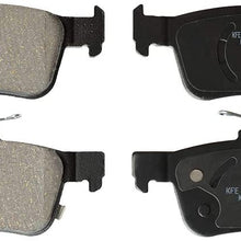 KFE KFE1665-104 Ultra Quiet Advanced Premium Ceramic Brake Pad Rear Set Compatible with: Ford Fusion, Escape, Edge; Lincoln Continental, MKC, MKX, MKZ