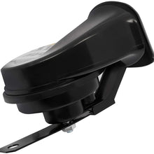 OCPTY Electric Snail Horn 115DB Horn Speaker with Bracket for ATV Car Truck Motorcycle,Black