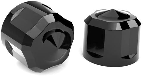 Diamond Cut Crown Bolt Cap Set for Twin Cam Black Painted (53 Piece)