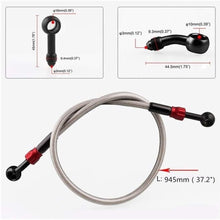 Weiyang Aluminum+Plastic 575mm 945mm Motocycle Motorbike M 10 Hydraulic Weaving Brake Clutch Hose Pipe Line (Color : 945MM)