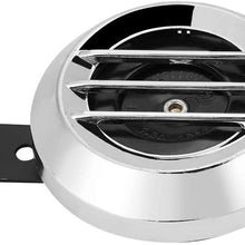 Qii lu Universal Motorcycle Electric Loud Horn Siren 12V 110DB Waterproof Round Horn Speaker