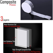 Purewords Butyl Waterproof Tape, Professional Roof Cement Steel Tile, Self-Adhesive Coiled Material, Aluminum Foil, Leak-Proof Adhesive Tape, Size of 4 in 16.4 Ft, 5cm Side 5M Length