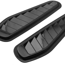 KKmoon 2Pcs Car Intake Scoop Vent Cover, Universal Car Decorative Air Flow Intake Scoop Vent Cover Hood Fender,Carbon Fibre