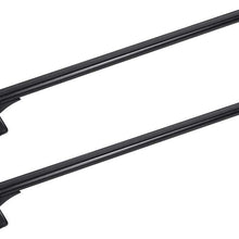 Universal Car Roof Bars, Aluminium Alloy Car Aero Roof Bars Roof Rack Travel Accessories With 2 Keys