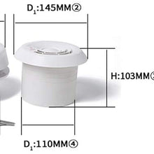 CALIDAKA Exhaust Fan 60CFM ABS Effective sy Install RV Motorhome Ceiling Mount Mute Cooling Caravan 12V Trailer Ventilation of
