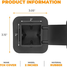 BougeRV 2 Inch Trailer Hitch Cover Tube Cover Plug Cap Rubber Fits 2 Inch Receivers Class 3 4 5 for Toyota Ford Jeep Chevrolet Nissan Dodge Ram Porsche Mercedes Benz Polaris Ranger ATV UTV Polaris