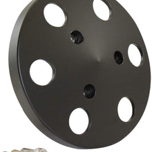 Pirate Mfg Black Aluminum Sanden 508 Style A/C Air Compressor Clutch Cover Faceplate
