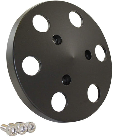 Pirate Mfg Black Aluminum Sanden 508 Style A/C Air Compressor Clutch Cover Faceplate