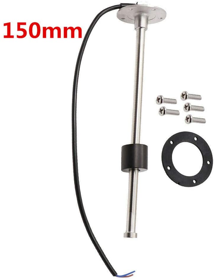 350MM Marine Boat Fuel Sending Unit Kit Stainless Steel Water Level Gauge Sensor Fuel Gas Sender Arm Type 5 Hole 0-190ohm