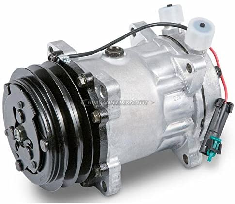 AC Compressor & 125mm A/C Clutch Replaces Sanden SD7H15HD 4627 w/ 12v Clutch Switch - BuyAutoParts 60-02181NA New