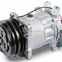 AC Compressor & 125mm A/C Clutch Replaces Sanden SD7H15HD 4627 w/ 12v Clutch Switch - BuyAutoParts 60-02181NA New