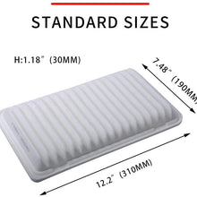 Replacement for Lexus ES300, RX330, RX350, Toyota Camry, Sienna, Solara, OTUAYAUTO Engine Air Filter Factory OEM Style 17801-0H010