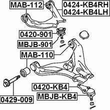 4010A013 - Arm Bushing (for Front Upper Control Arm) For Mitsubishi - Febest
