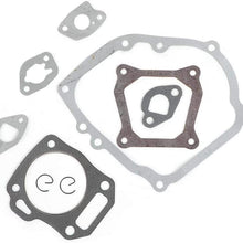 KIMISS Oil Seal Gasket Kit,2.7in Piston Rings Oil Seal Gasket Kit Set 13101-ZH8-010 Fits for GX160 GX200 168F