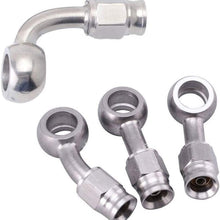 MSJFUBANGBM AN3 10mm Stainless Steel Brake Hose Fitting Ends Adapter for Car Auto Motorcycle C6UB (Color : V)