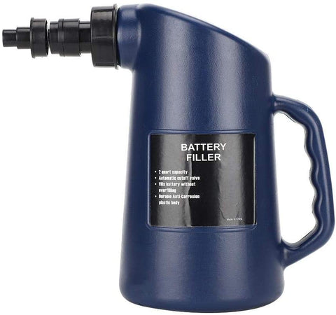 Battery Filler Bottle, 2L Car Battery Filler Lead-Acid Liquid Filling Tool Auto Car Deep Cycle Jug