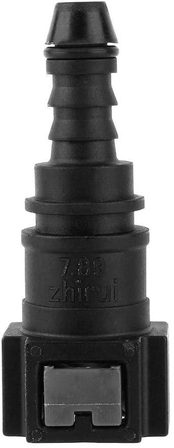 Line Hose Pipe, Premium Car Gas Fuel Inline Line Hose Pipe Tube Quick Release Coupler Connector Accessory Black