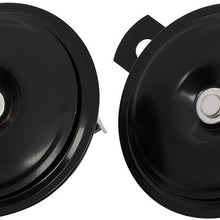 OCPTY Motorcycle Electric Horns 108DB Scooter Round Twin Horn Speaker for ATV Bicycle Motorcycle,Black