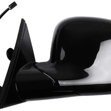 ROADFAR Side View Mirror Left Side Mirror Fit Compatible with 1995-1997 Chevy Blazer S10 1994-1997 Chevy S10 Pickup S-15 Power Adjustment Manual Folding Non-Heated 15150851 GM1320126