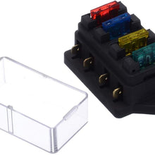 1pcs 4 Way Fuse Box DC 12V 24V 40A Circuit Car Trailer Auto Blade Fuse Box Block Holder ATC ATO Fuse Holder with 4 Fuse