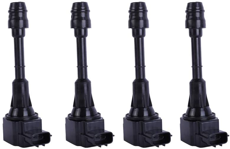 Motorhot Pack of 4 Ignition Coil on Plug fit for 02-06 Nissan Altima Sentra X-Trail 2.5L L4 Compatible with UF350 UF-350 C1398