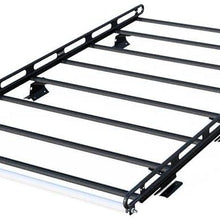 Vantech Aluminum H2 Cargo Rack 141.75" Long for a Chevy Express 1996-On Black