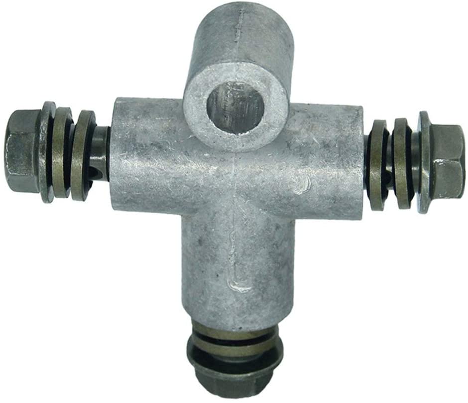 MSJFUBANGBM 3 Way Adapter with Short Nuts Motorcycle Hose Fitting Tee Connector Pipe Union Hydraulic Brake Durable