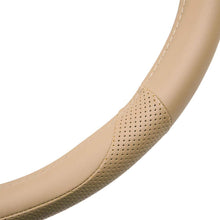 Motor Trend SW-809-BG Beige Classic Stitch Perforated Simulated Leather Steering Wheel Cover