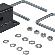 Quick Products QPERBAB Economy RV Bumper Receiver Adapter for Bike Rack, Cargo Carrier, etc. - Fits 4" Square Bumpers